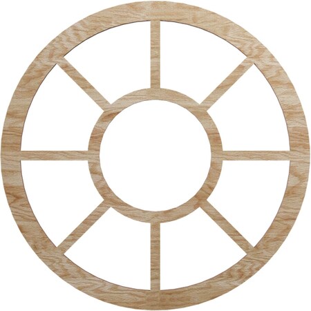 Ekena Millwork Grace Wood Fretwork Pierced Ceiling Medallion, Red Oak, 18"OD x 6 1/2"ID x 1/4"T CMWP18X0250GRRO